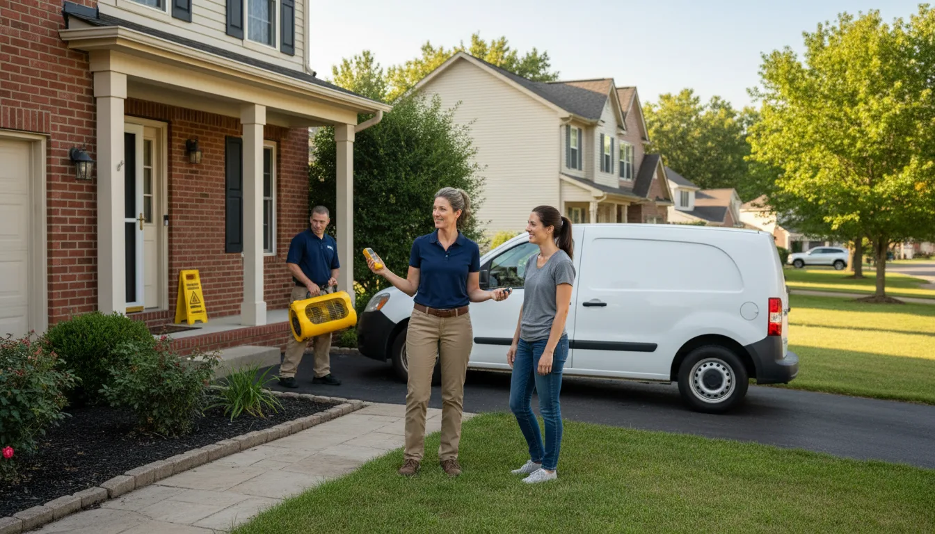 Residential water damage restoration in Kearney, NE